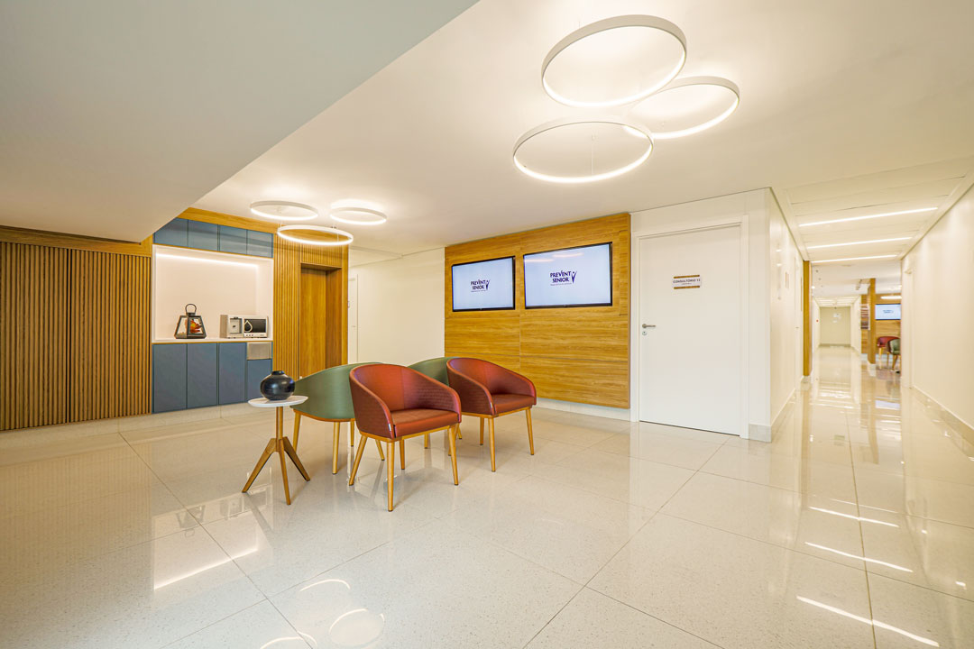 Sala de espera - Núcleo de Medicina Avançada Prevent Senior Rio Sul